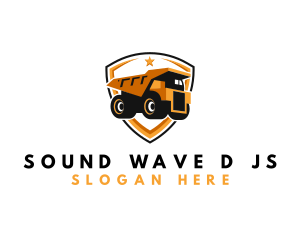 Logistics Dump Truck logo design