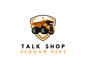 Logistics Dump Truck logo design