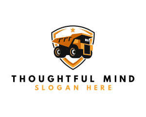 Logistics Dump Truck logo design