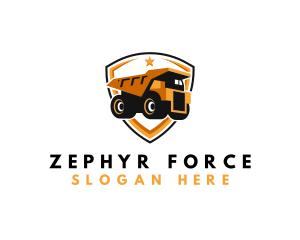 Logistics Dump Truck logo design