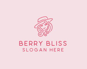 Pretty Hat Lady logo design