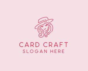 Pretty Hat Lady logo design