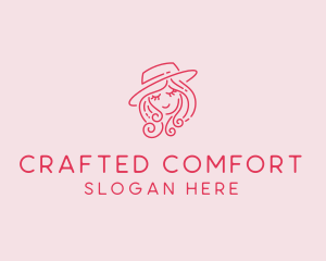 Pretty Hat Lady logo design