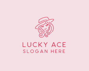 Pretty Hat Lady logo design