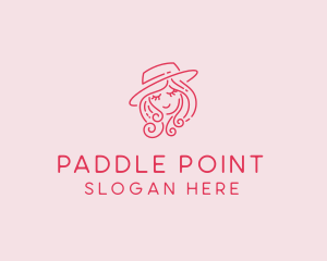 Pretty Hat Lady logo design