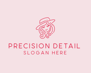 Pretty Hat Lady logo design