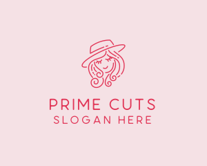 Pretty Hat Lady logo design