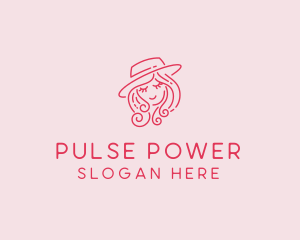 Pretty Hat Lady logo design