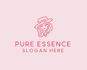 Pretty Hat Lady logo design