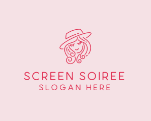 Pretty Hat Lady logo design