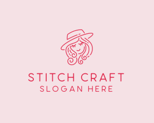 Pretty Hat Lady logo design