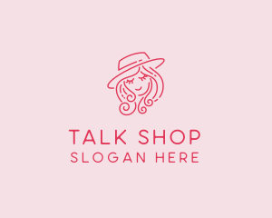 Pretty Hat Lady logo design