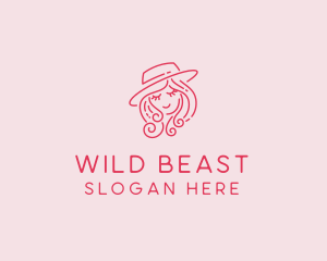 Pretty Hat Lady logo design