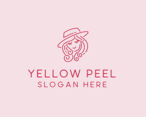 Pretty Hat Lady logo design