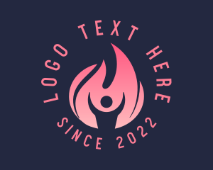 Trainer Fitness Flame logo