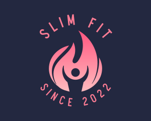 Trainer Fitness Flame logo