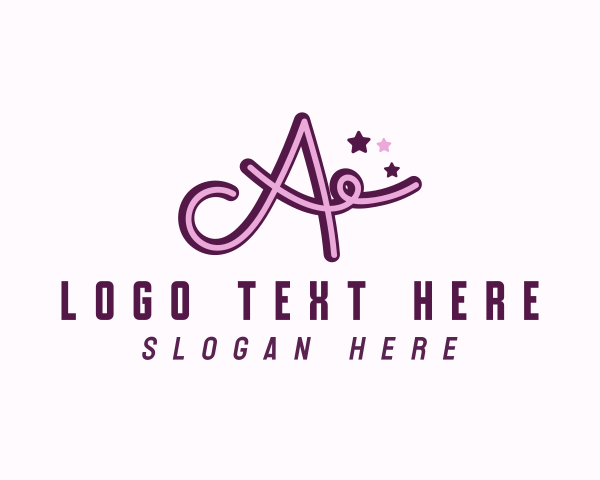 Purple And Pink logo example 3