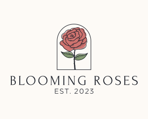 Rose Flower Garden logo design