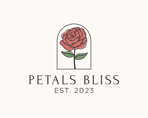 Rose Flower Garden logo design