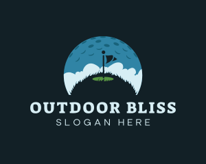 Golf Outdoor Sport  logo design