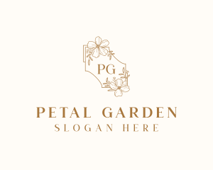 Floral Wedding Event logo design