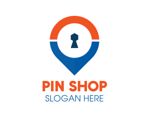 Keyhole GPS Pin logo