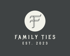 Elegant Gray Letter F logo design