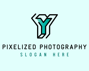 Startup Business Outline Letter Y logo design