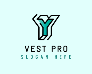 Startup Business Outline Letter Y logo design