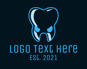 Scary Tooth Face logo