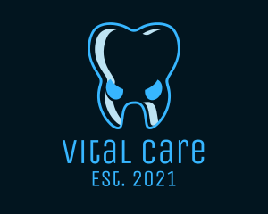 Scary Tooth Face logo