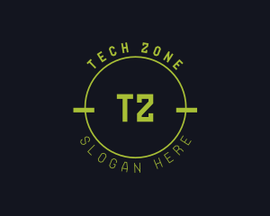Digital Neon Techno Gamer logo