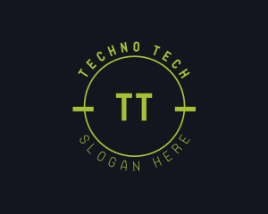 Digital Neon Techno Gamer logo