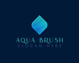 Water Ripple Waves logo design