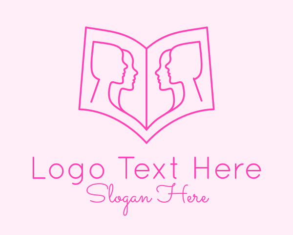 Book logo example 1