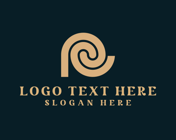 Swirl logo example 1