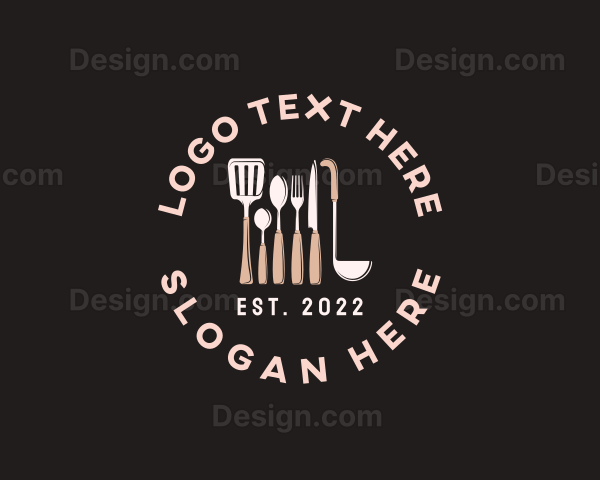 Culinary Kitchenware Utensils Logo