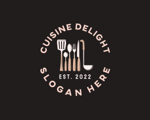 Culinary Kitchenware Utensils logo design