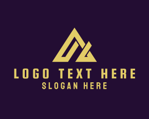 Modern Roof Letter A logo design