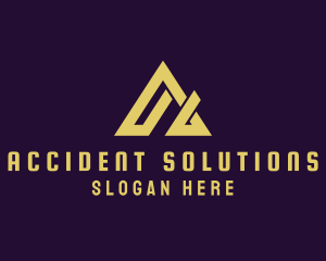 Modern Roof Letter A logo design