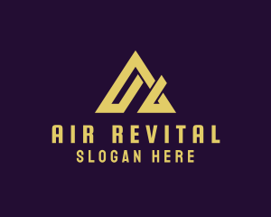 Modern Roof Letter A logo design