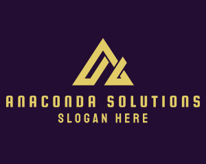 Modern Roof Letter A logo design