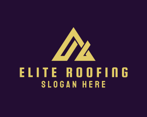 Modern Roof Letter A logo