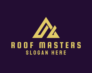 Modern Roof Letter A logo