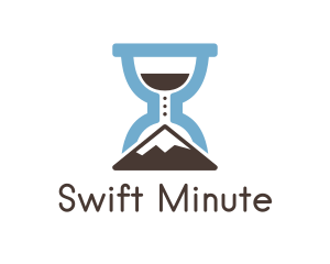 Mountain Hourglass Time  logo