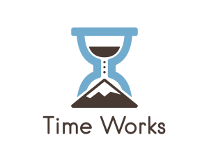 Mountain Hourglass Time  logo