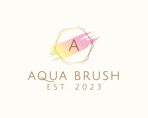 Luxury Makeup Brush Cosmetics logo design