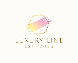 Luxury Makeup Brush Cosmetics logo design