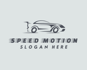 Gray Supercar Race logo design