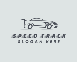 Gray Supercar Race logo design